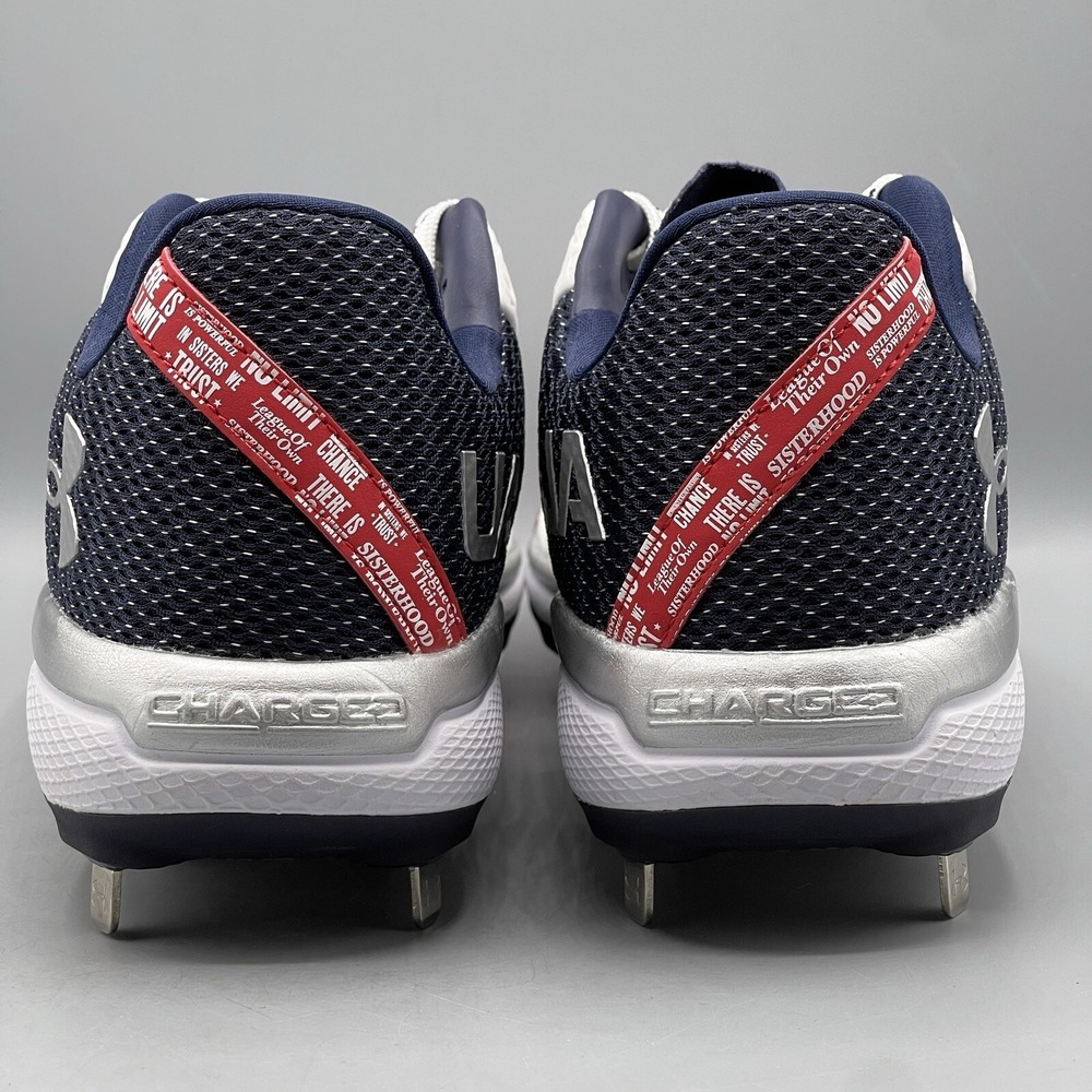 Under Armour Softball Cleats Womens 7.5 Glyde 2.0 MT LE American 3026602 USA - Picture 5 of 14